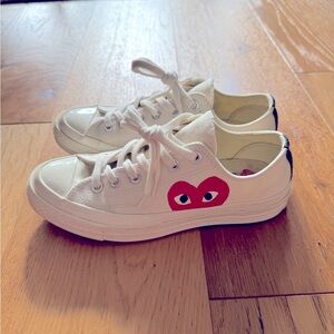 Converse x Comme Des Garçons Chuck Taylor low cream white size 5.5 Men / 7 women